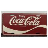 1970ï¿½s Enjoy Coca Cola License Plate Coke