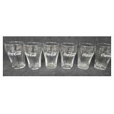 Set of (6) Mini Coca-Cola Glasses