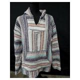 Sz 2X Pastel Iguana Jack Baja Hoodie with a