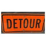 24"x12" Reflective Detour Sign