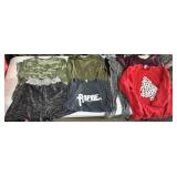Sz L/XL Shirts, Shorts, Sweaters