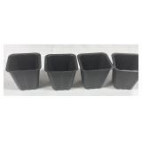 (4) 6"x6.5" Greenhouse Pots Designed for Starting