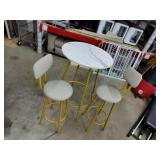 Circular High Top Table & Chairs