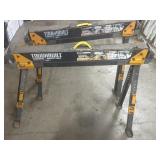 (2) ToughBuilt C700 Sawhorse and Jobsite Table