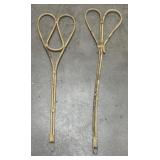 (2) VTG Rug Beaters 28"