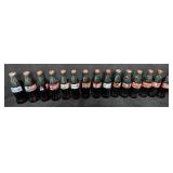 (15) Special Edition Mini Coke Bottles Full