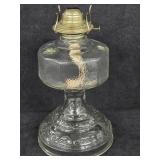 P&A Mfg Co. Clear Glass Footed Kerosene Oil