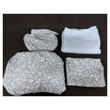 Blue Twin Size Linen Bedding