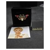 Joan Rivers "Jeweled Rainbow" Butterfly Brooch