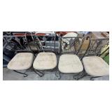 (4) 24" Metal Bar Stools