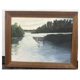 Signed Framed Giclee on Canvas 18"x14"