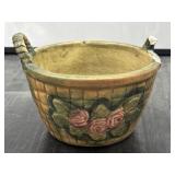 Weller Pottery Flemish Bowl Rose Basket Planter