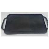 LODGE Double Sided Cast Iron Griddle 16.5 in long