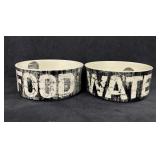 (2) Food & Water  Bowls