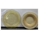 (2) 10" Plates (1) VTG  Federal Glass Patrician