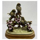 RARE Andrea Group Of Ruby Crowned Kinglet Birds
