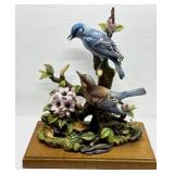 VTG Porcelain Statue Figures Andrea Sadek Blue