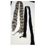Leopard Print & Black Scarves