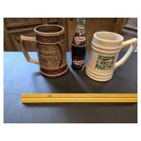 The Duke & Bennigan's Giant Mugs, Vtg Full