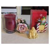 NIB Partylite 5.5' Candle, 2003 Avon Porcelain