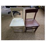 (2) Solid Wood Children's Chairs