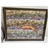 22'ï¿½18' Framed Paper Art of a Fish