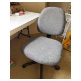 35' Armless Grey Office Chair