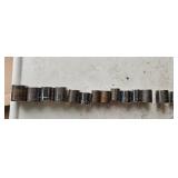 (14) Craftsman SAE Sockets 3/8' Drive