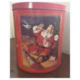 11.5' Christmas Coca-Cola Tin Canister