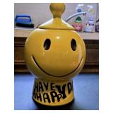 1970s McCoy 'Have A Happy Day' Yellow Ceramic