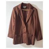 Sz: S, Brown Womens Blazer Jacket
