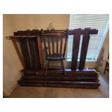 Solid Wood Twin Bed Frame, (3) Solid Wood