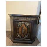 25'x17'x24ï¿½Vintage Wood Cabinet Carved Details