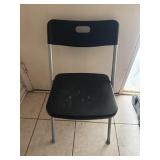 Black Metal Foldable Chair
