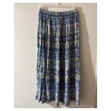 Sz: S, Tiered Maxi Skirt Elastic Waist