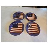 (4) 8.25' Sakura Flag Plates