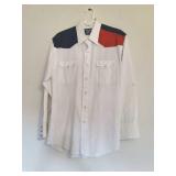 Men's Texas Flag Themed Square Dancing Shirt