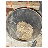 5 Gal bucket w/ heavy chains inside
