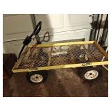 Metal garden cart