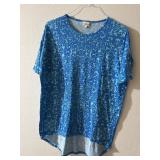 Sz: XXS Blue Tunic Pattern Shirt