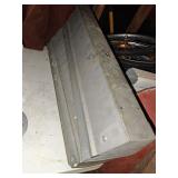 Folding metal sawhorse
