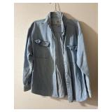 Sz: L, Vision, Denim Light Blue Jacket