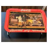 Vtg 1987 Coca-Cola 'Touring Car' TV Tray