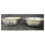 (2) 17" Stainless Mixing Bowls