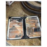 (7) Black ï¿½Wine List"  Menu Covers