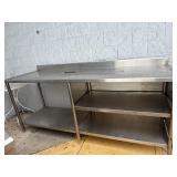 87" x 29" x 36.5" Stainless Steel Commercial