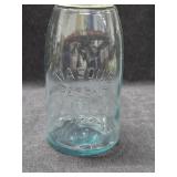 Antique Blue Glass Mason