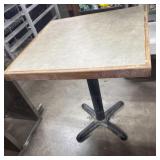 25.5"x25.5"x25.5" Restaurant Table Cast Iron Base
