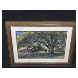 23.25x13.5 Framed "Aggie Mom Barn" Print by