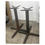 (2) 28" Commercial Restaurant Table Bases